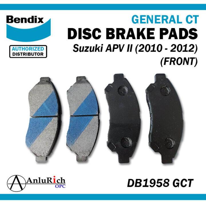 Suzuki APV Type II SGX (w/ ABS) 2010-2021 FRONT BRAKE PAD DB-1958