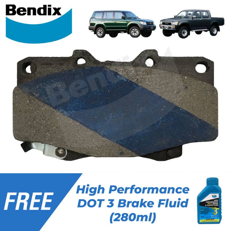Toyota HiLux 4x4 1990-1997, Landcruiser Prado 1997-1999 FRONT BRAKE PAD DB-1149