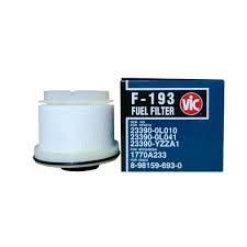 Toyota Innova 2.5 TD Toyota Fortuner 2.5 TD VNT, Toyota Hilux 2.5 Diesel, Toyota Fortuner 3.0 Diesel Turbo 4WD Toyota Hilux 2.5 Diesel Turbo FUEL FILTER F-193