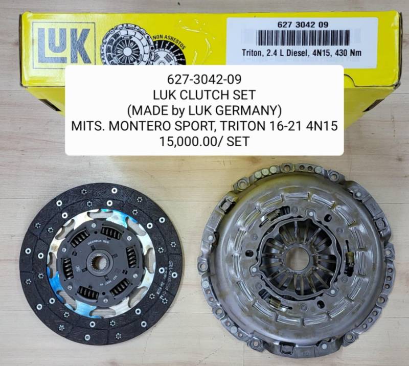 MITSUBISHI MONTERO, MITSUBISHI STRADA 2017-UP TRITON 4N15 (LUK CLUTCH DISC AND CLUTCH COVER) 627-3042-09