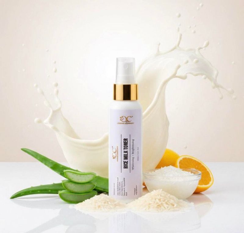 Rice milk toner