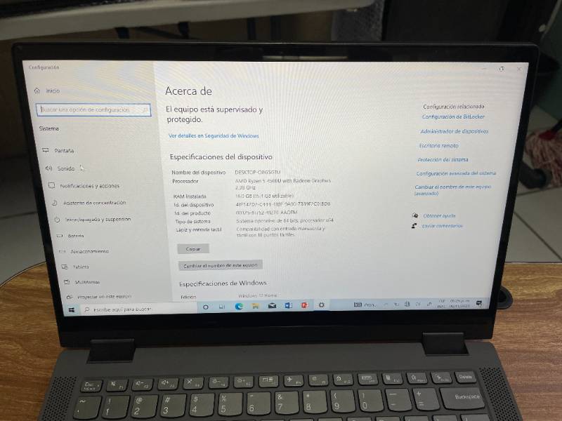 IdeaPad Flex 5 14" (amd ryzen 5 2.300 ghz, 16GB, 256GB, 360 Grados, Touch)