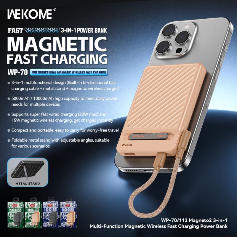 WEKOME Magnetic Wireless 10000mAh