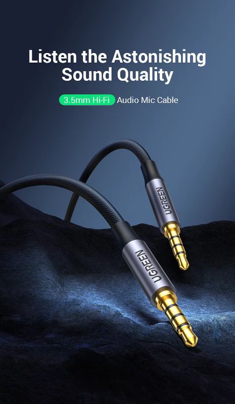 UGREEN 3.5mm Aux to 3.5mm Aux Extension Cord
