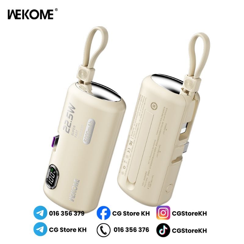 WEKOME Mini Compact 5000mAH
