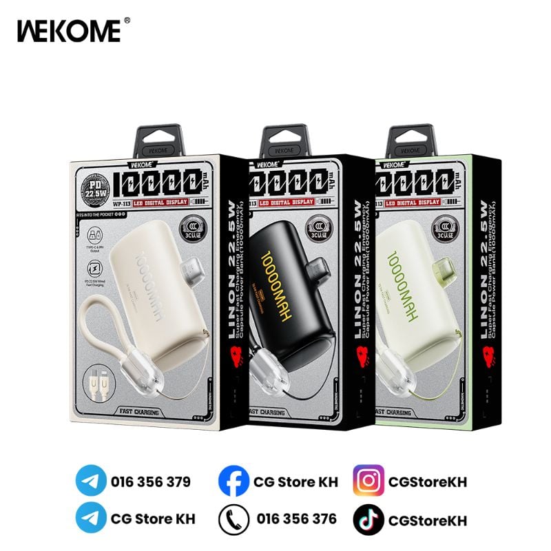 WEKOME Mini Compact 10000mAH