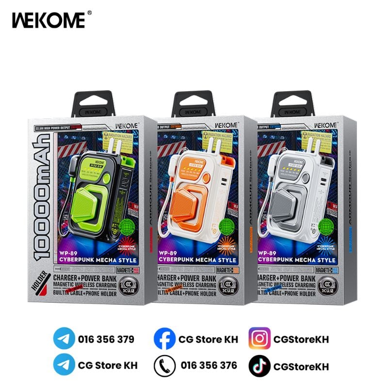 WEKOME Cyberpunk 5in1 10000mAh