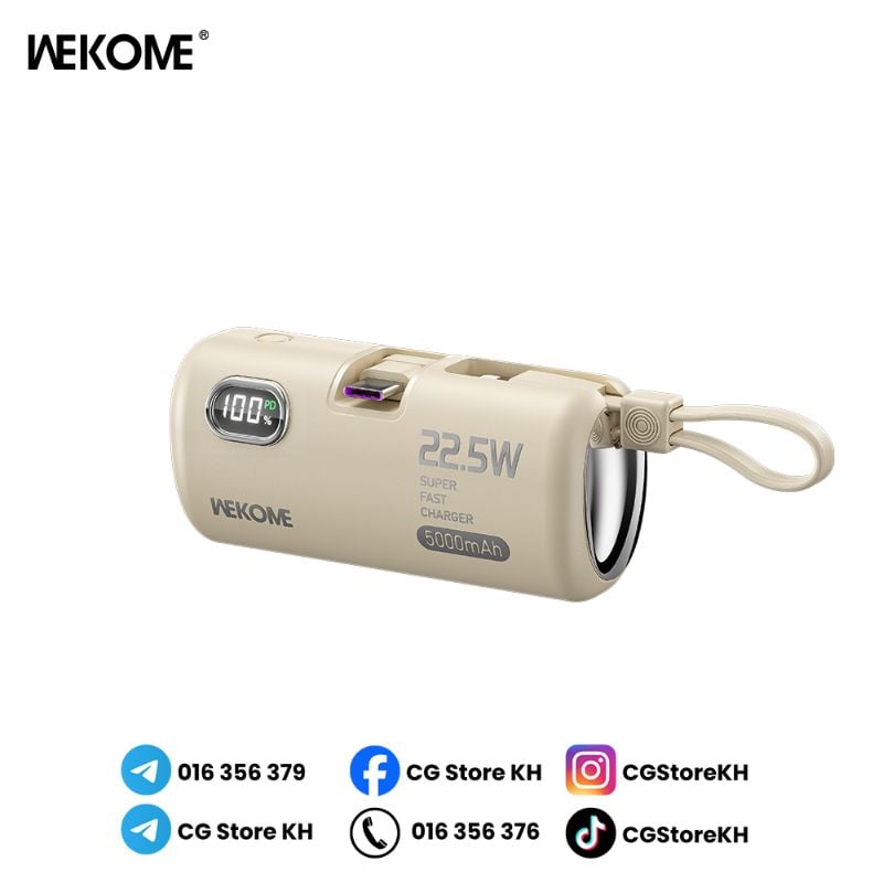 WEKOME Mini Compact 5000mAH
