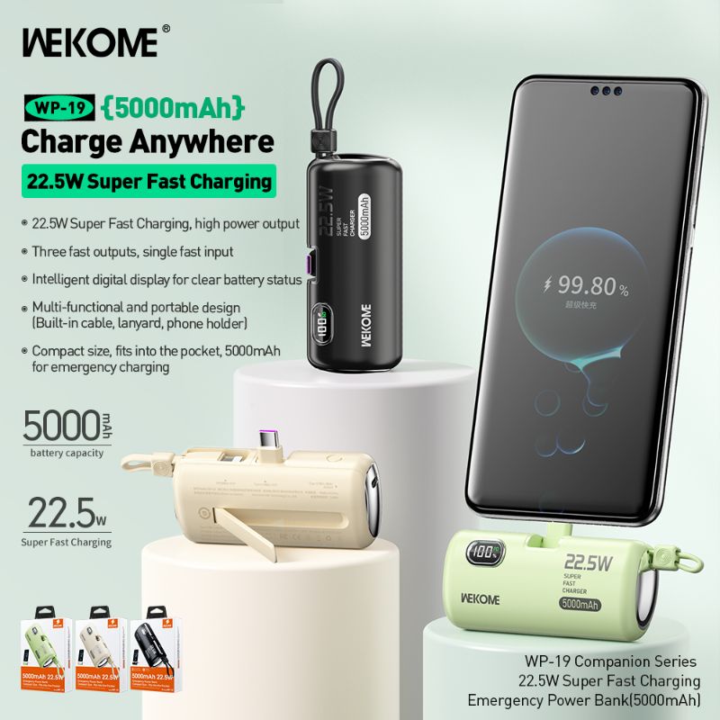 WEKOME Mini Compact 5000mAH