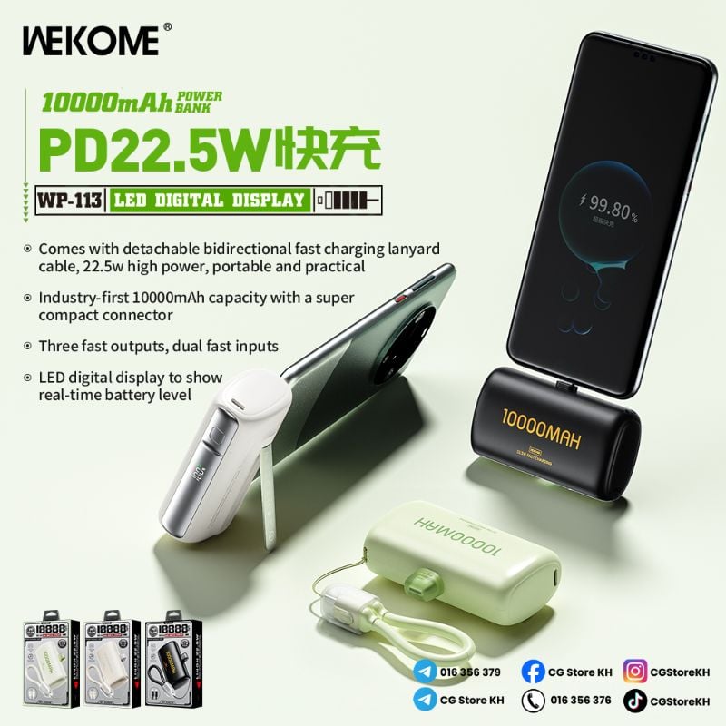 WEKOME Mini Compact 10000mAH