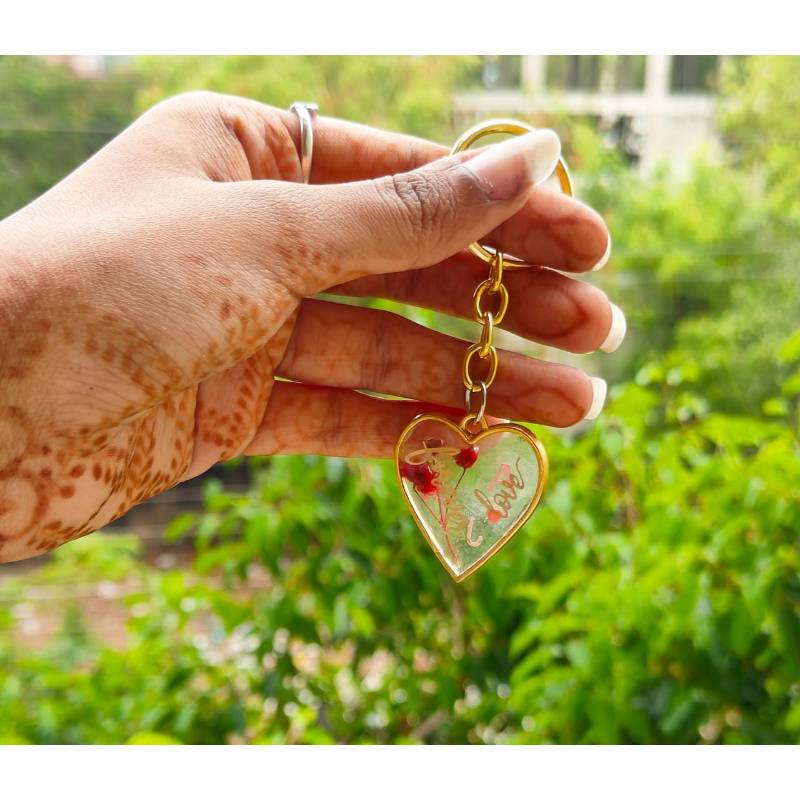 Heart Bezel Keychain