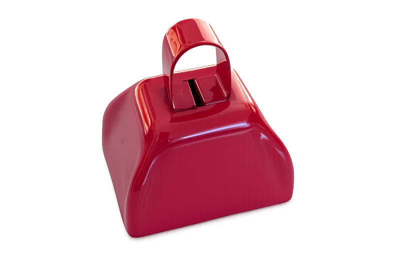 Red Mini Cowbell