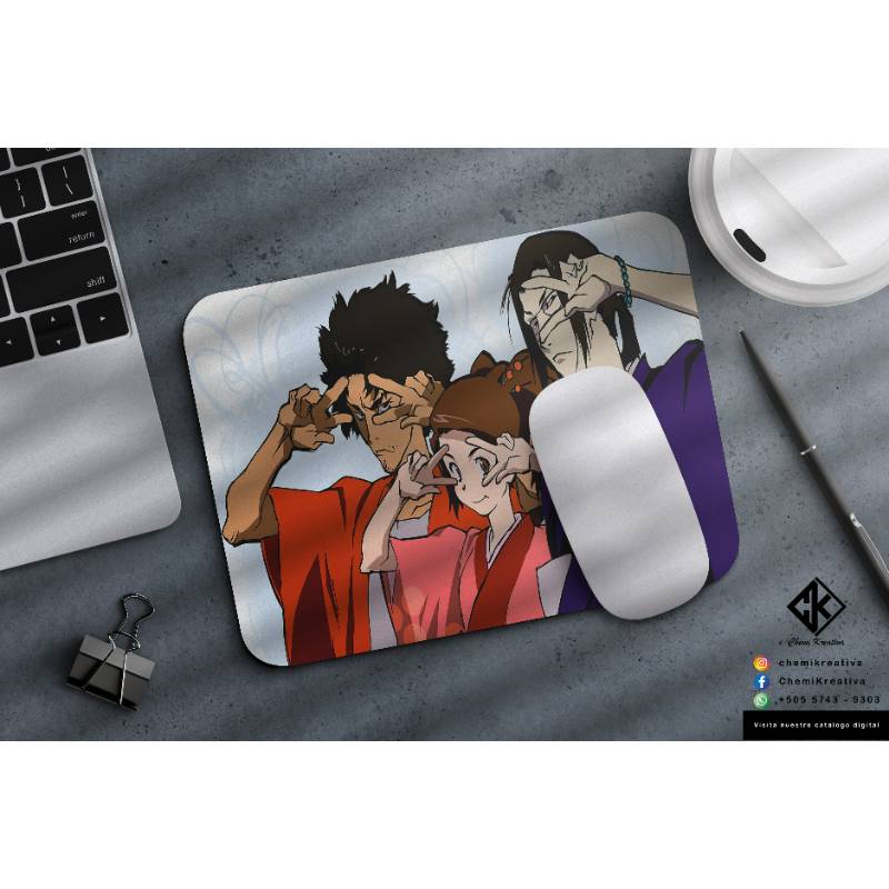 MPS58 - MOUSE PAD SAMURAI SHAMPLOO COLECCION