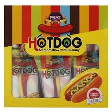 Hot Dog Marshmallow Pink 24Pc