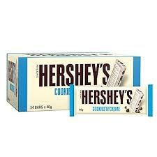 Hershys Cookies N Creme 24Pc 40Gm