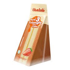 Obalab Triangle Cake Strawberry 100Gm