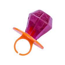 Ring Candy Grape 24Pc