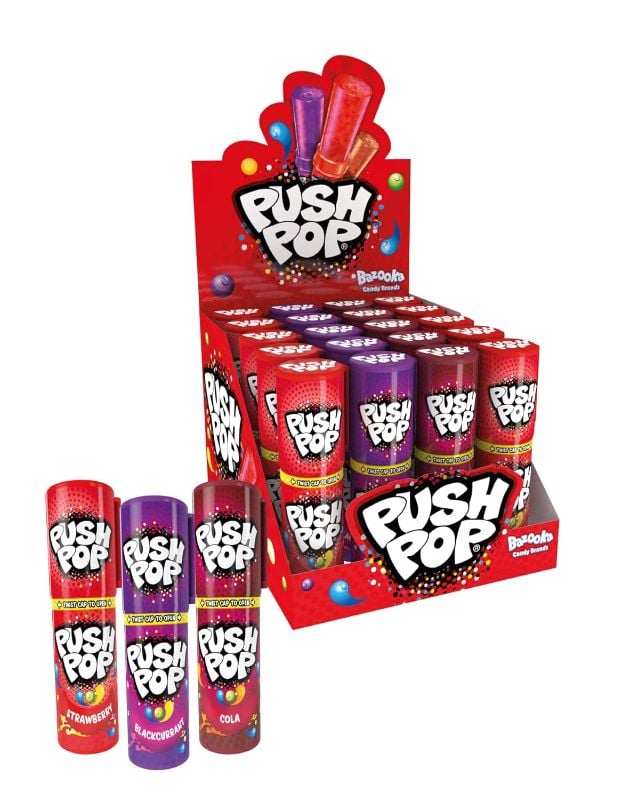Bazooka Push Pop 20Pc