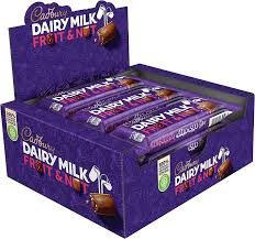 Dairy Milk Fruit & Nut 12Pc 35Gms
