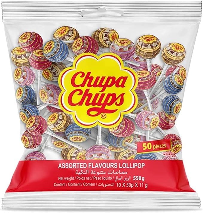 Chupa Chups Lollipop 50Pc (Best OF Minis)