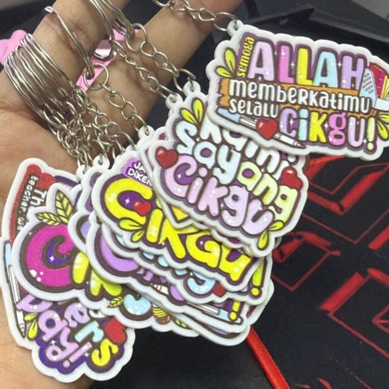 Keychain Hari Guru Wording