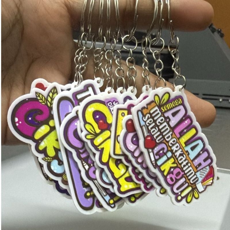 Keychain Hari Guru Wording