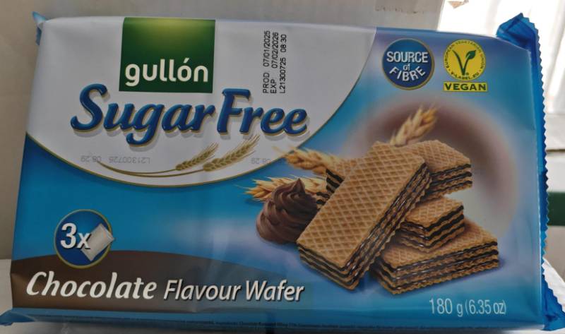 Gullon Sugar Free Vanilla Wafer180gm