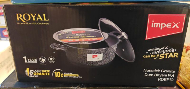 KW Biriyani Pot And Dum Plate With  Lid *** 10***LTRS **!1***IMPEX
