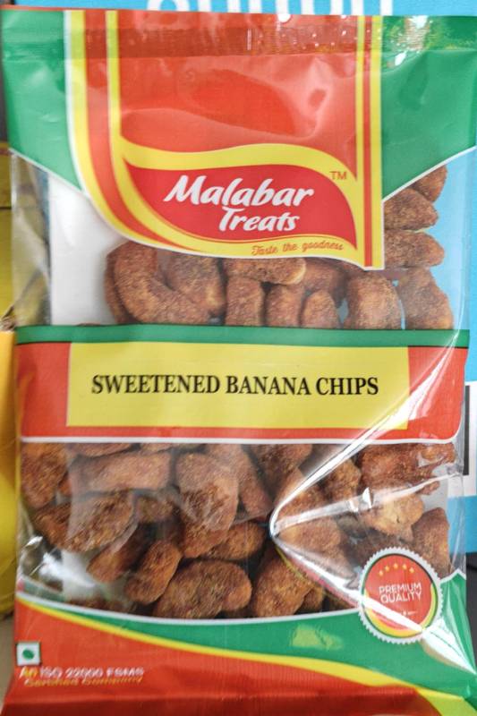 MalabarTtreats Sweetened banana chips 200gm