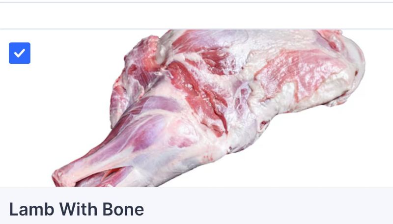 Mutton Diced With Bone 1 kg