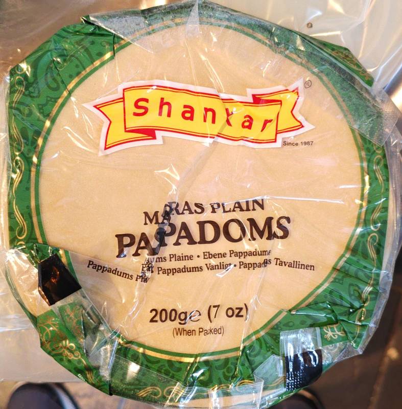 SK Shankar Madras Plain Pappadoms 200GM