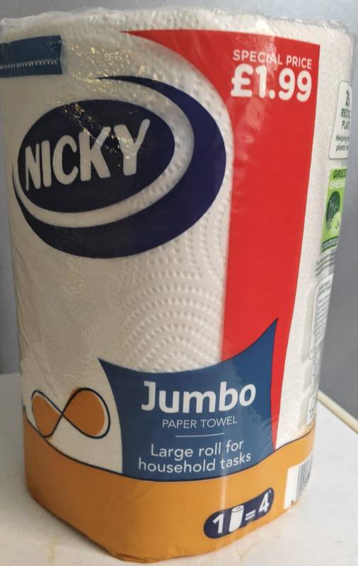Nicky Jumbo Kitchen Roll PM 1.99