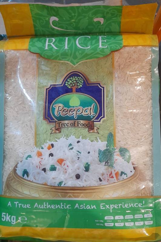 Peepal long Grain Basmathi Rice 5Kg