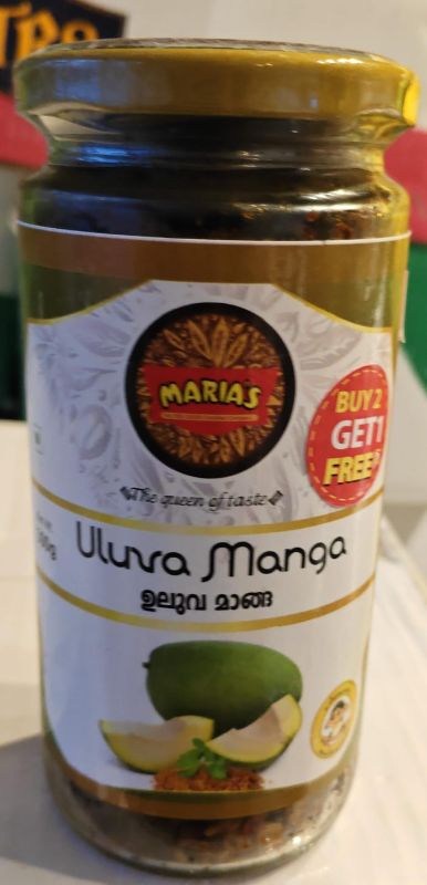 Marias Uluva Mango  Pickle 400 gm *** 2 + 1 Special Offer