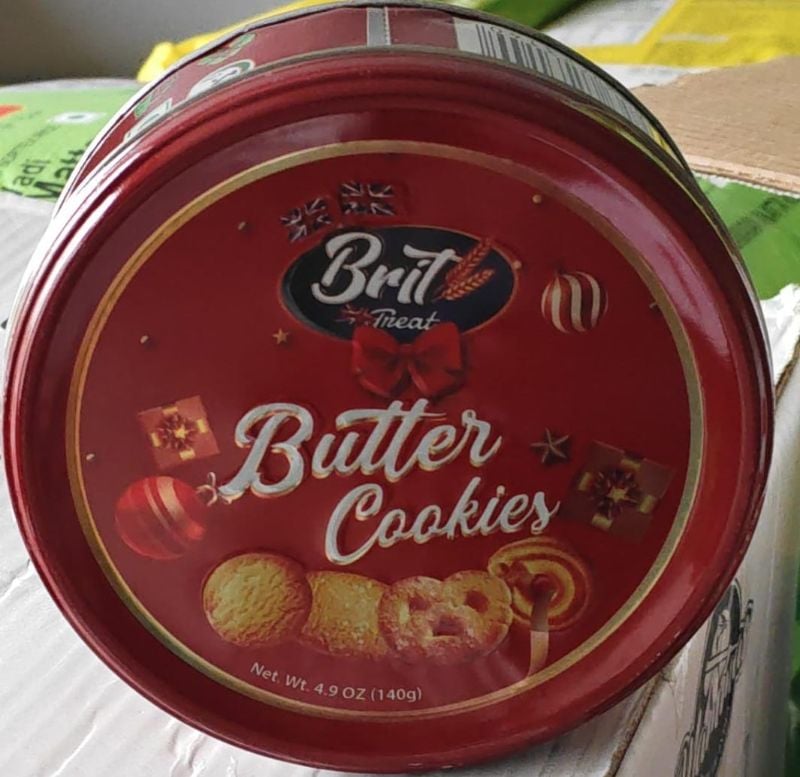 Brit Treat Butter Red Tins Cookies 140 gm