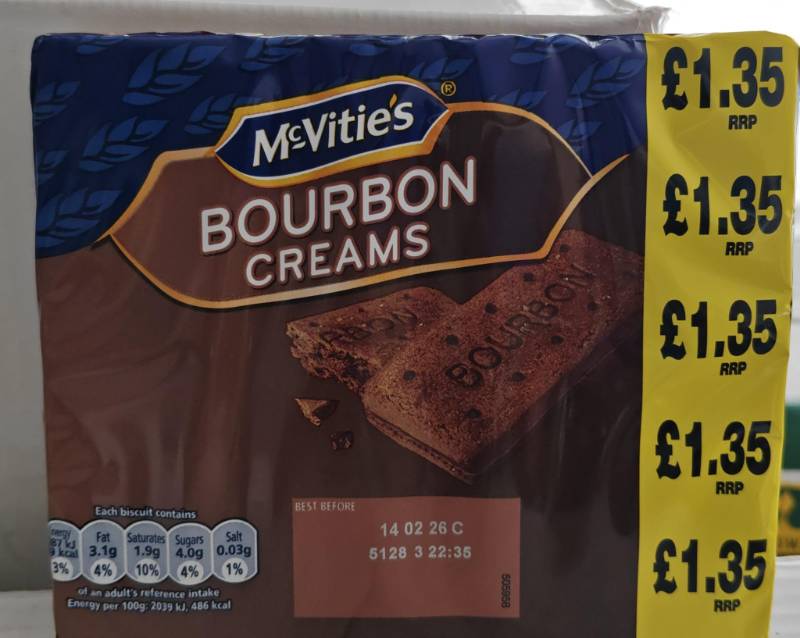 McVities  PM 1.35 Burbon Creams