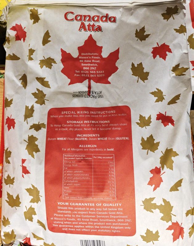 Canada Gold Atta 8 kg **** PM 11.99