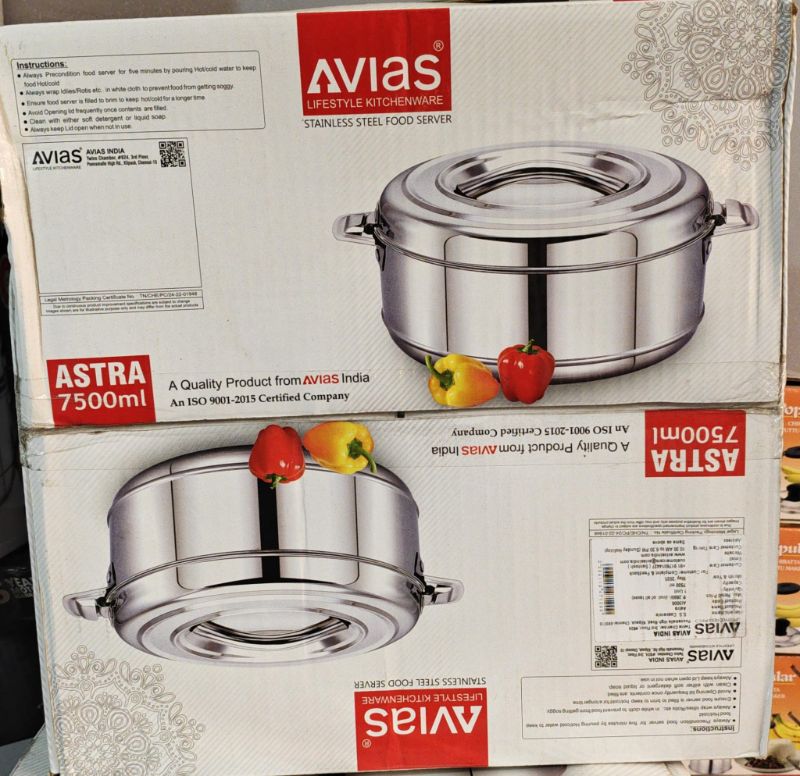 SS CASSEROLE ASTRA 7500ML ( Including 20% VAT )