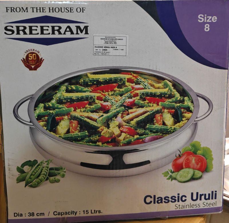 SREERAM SS URULI MALABAR WGL .....5.. ( INCLUDING 20% VAT )