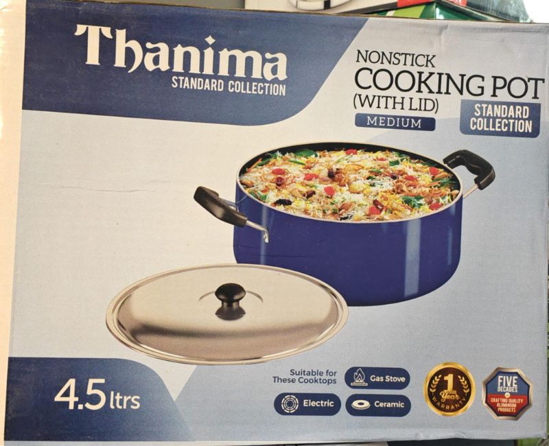 THAHINA COOKING POT W/L 4.50L STD S10 ..... ( INCLUDING 20% VAT )