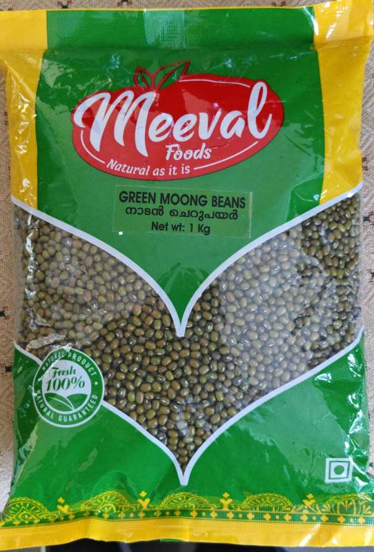 Meeval Green Moong Beans 1Kg
