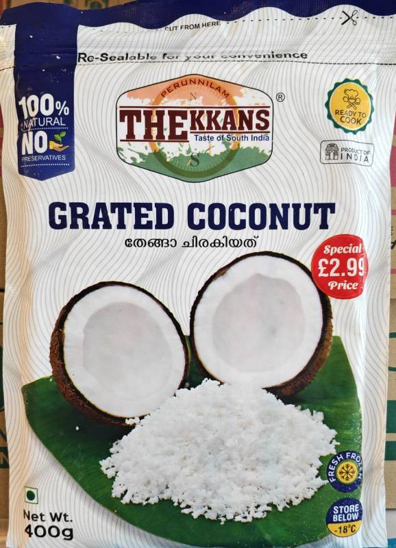 Thekkans Greated Coconut 400 gm ....£ 2.99