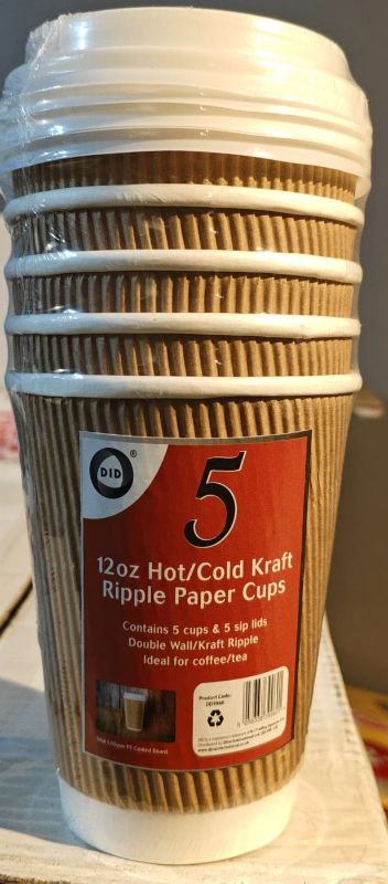Coffee Ripple Cups 12 oz *** 5pcs ( Including 20% VAT )