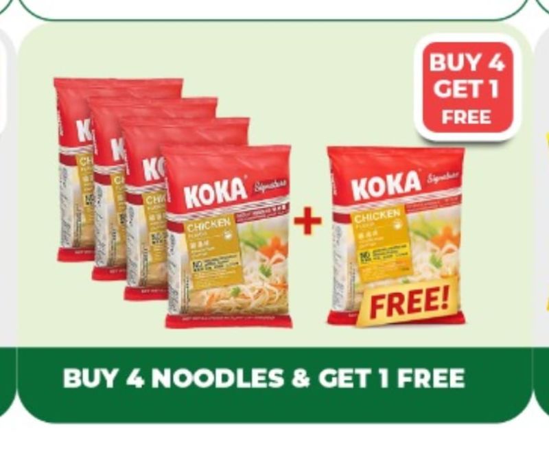 Kokka Noodelds Promtion ( 4 + 1 )