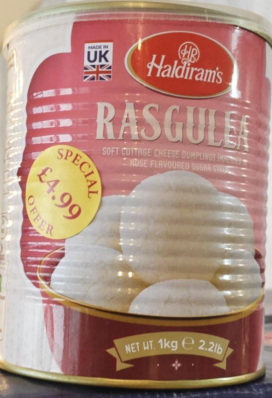 Haldirams Tinned Rasgulla PM 4.99