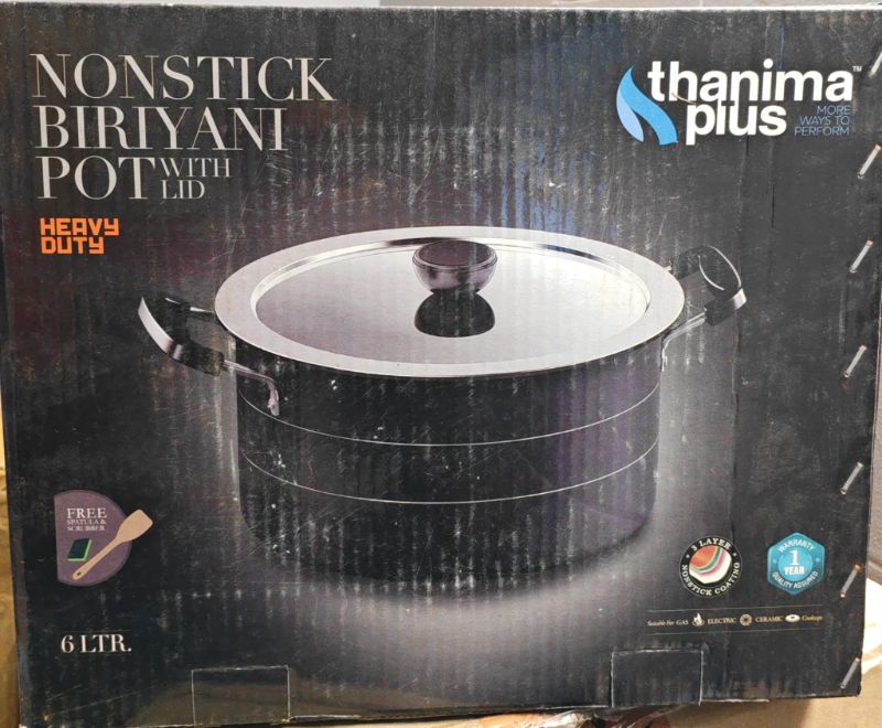 THAHINA DUM BIRIYANI POT 6L 3MM 4 ... ( INCLUDING 20% VAT )