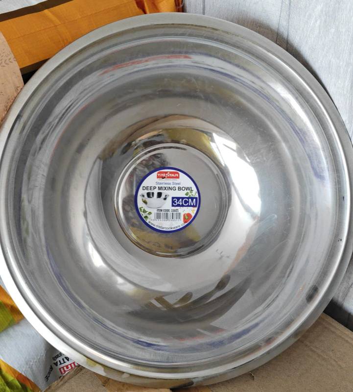 KW Basin Steel (Mixing Bowl  ) 34 CM