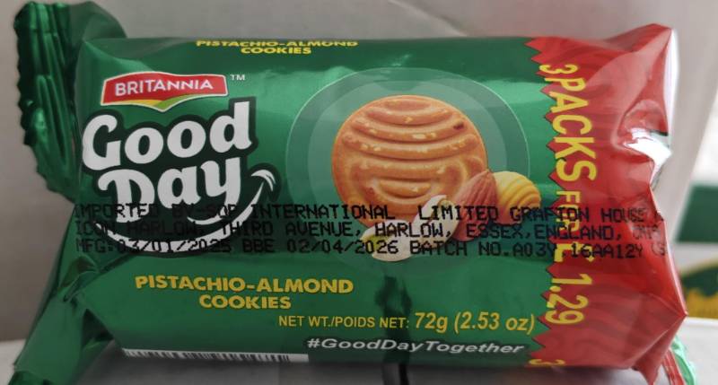 Britania Good Day Pista & Almond Cookies ( 3 for 1.29 )72gm