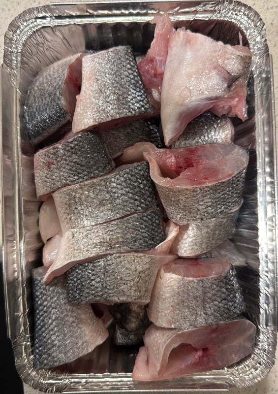 Fresh European Sea Bass  'Mediterranean Branzino' (Steak Cut)