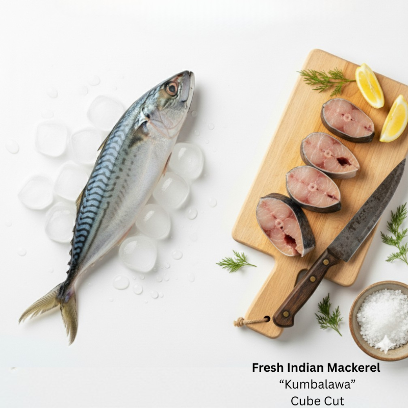 Fresh Indian Mackerel (Steak Cut)